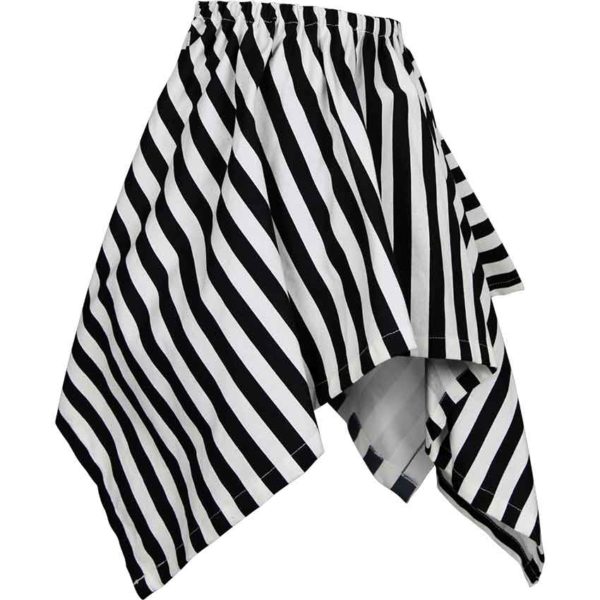 Striped Short Handkerchief Skirt