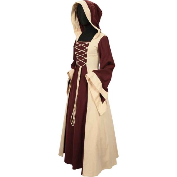 Ladies Hooded Medieval Dress