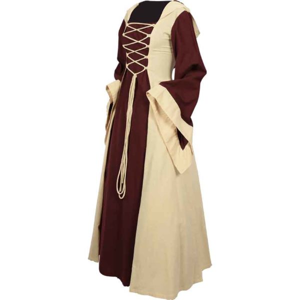 Ladies Hooded Medieval Dress