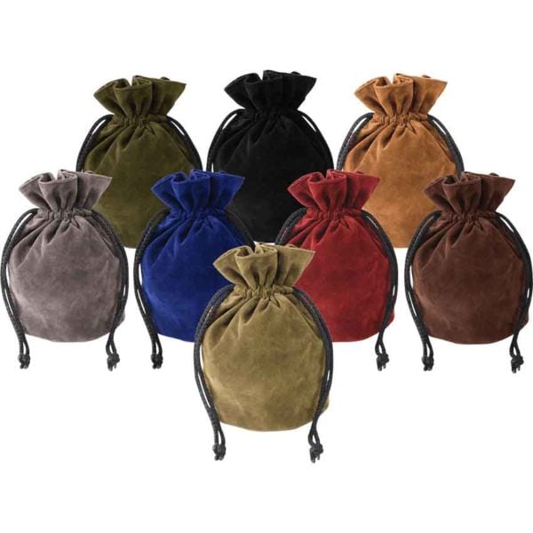 Soft Suede Drawstring Pouch