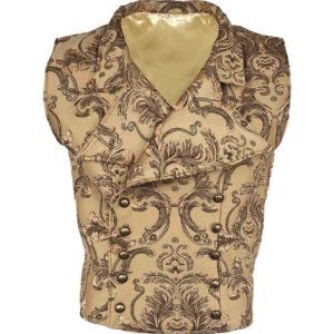 Gentlemens Brown Brocade Vest