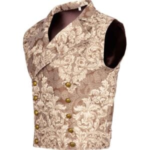 Gentlemens Brown Brocade Vest