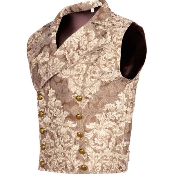Gentlemens Brown Brocade Vest