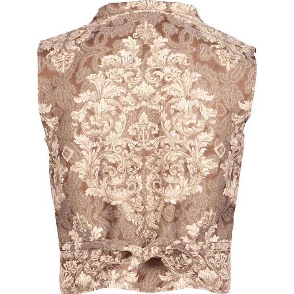 Gentlemens Brown Brocade Vest