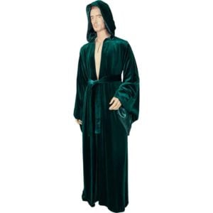 Hooded Velvet Robe
