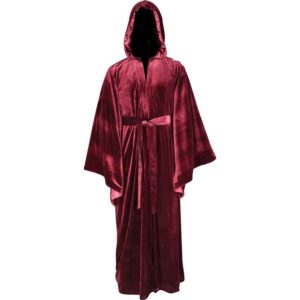 Hooded Velvet Robe