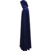 Long Velvet Cloak with Hood