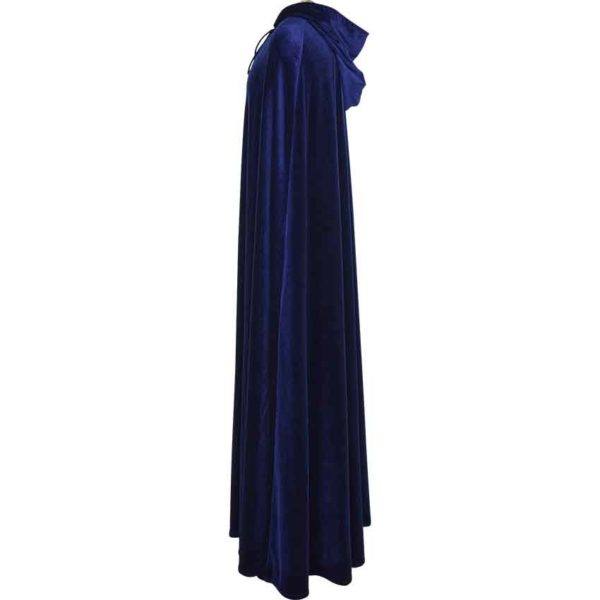 Long Velvet Cloak with Hood