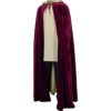 Long Velvet Cloak with Hood