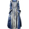 Hooded Renaissance Sorceress Dress - Royal Blue