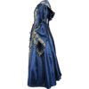 Alluring Damsel Dress with Hood - Blue with Gold