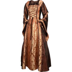 Alluring Damsel Dress with Hood - Copper