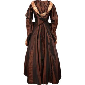 Alluring Damsel Dress with Hood - Copper