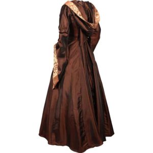Alluring Damsel Dress with Hood - Copper