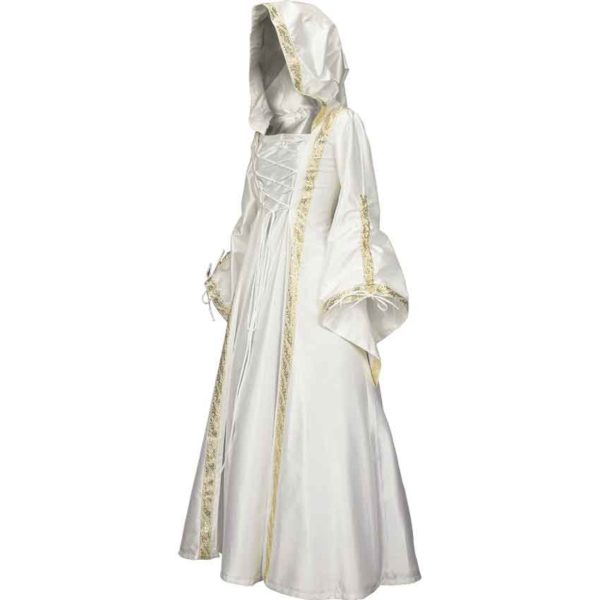 Hooded Medieval Wedding Dress