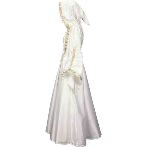 Hooded Medieval Wedding Dress