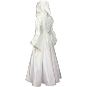 Hooded Medieval Wedding Dress