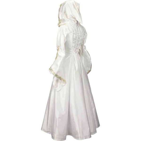 Hooded Medieval Wedding Dress