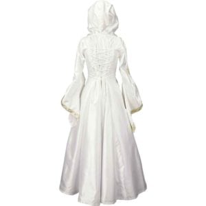Hooded Medieval Wedding Dress