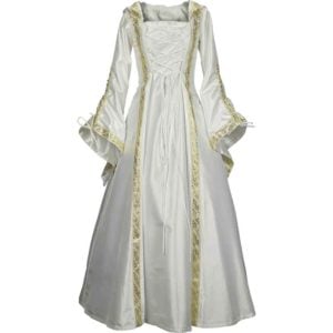 Hooded Medieval Wedding Dress