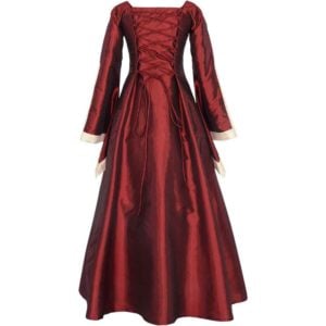 Renaissance Sorceress Dress - Burgundy