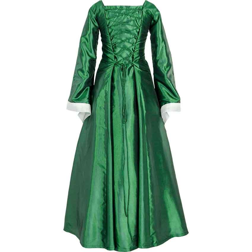 green renaissance dress