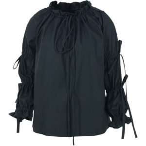 Juliet Tied Sleeve Cotton Blouse