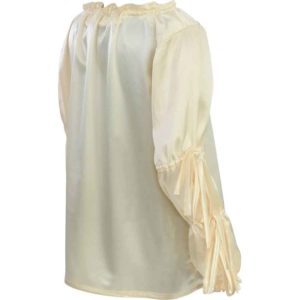 Juliet Tied Sleeve Satin Blouse
