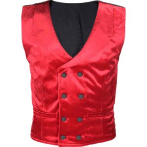 Gentlemens Velvet Double Breasted Vest