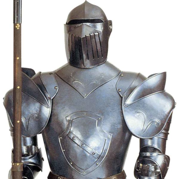 16th Century Italian Full Suit of Armor with Halberd