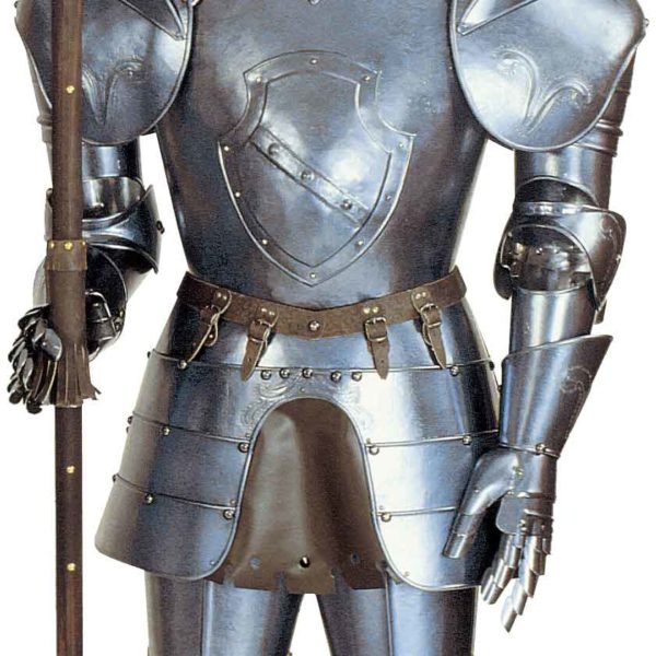 16th Century Italian Full Suit of Armor with Halberd