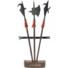 Miniature Halberd Set of 3 with Stand