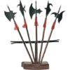Miniature Halberd Set of 5 with Stand