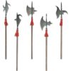 Set of 5 Mini Halberds