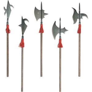 Set of 5 Mini Halberds