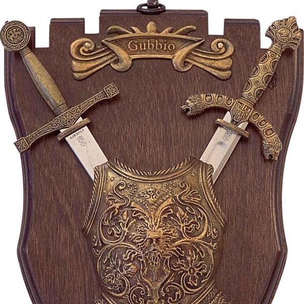 Miniature Armour and Swords Display Plaque
