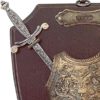 Mini Breastplate and Swords Display Plaque
