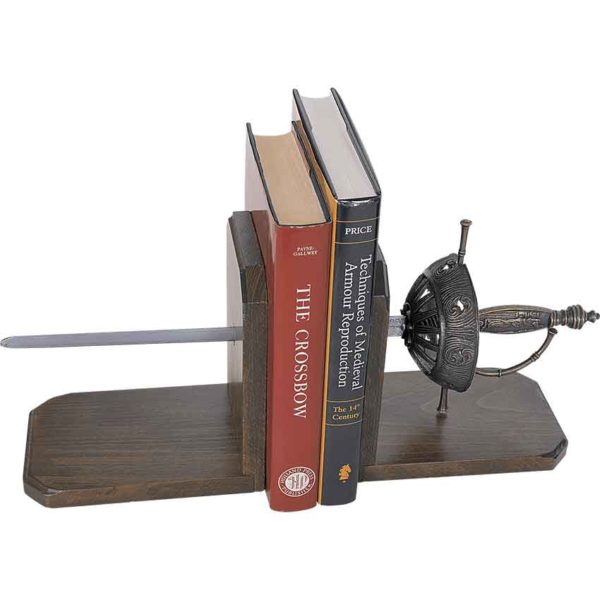 Cup Hilted Rapier Bookends
