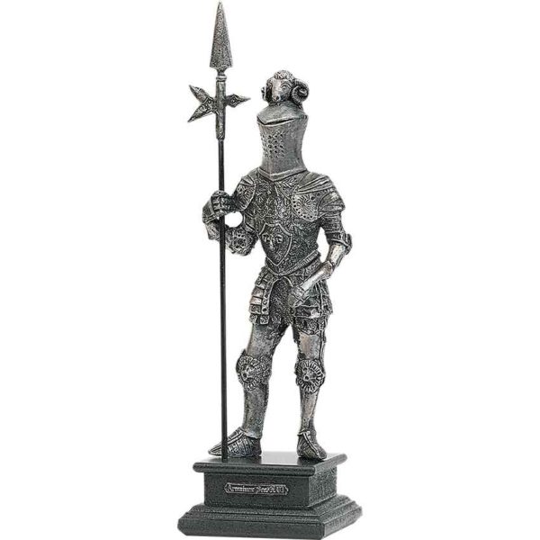 16th Century Pewter Knight with Halberd