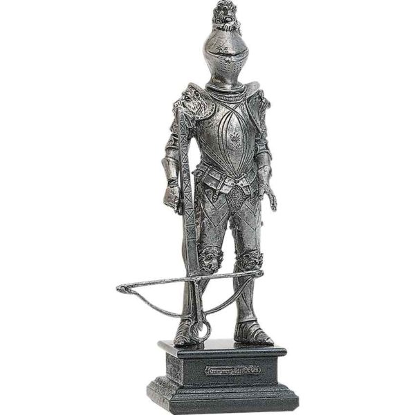 16th Century Pewter Knight with Crossbow