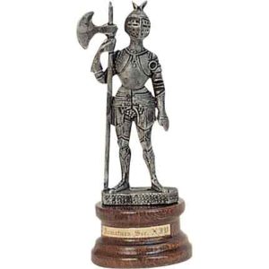 Mini Pewter Knight with Halberd