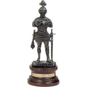 Mini Pewter Knight with Sword and Mace