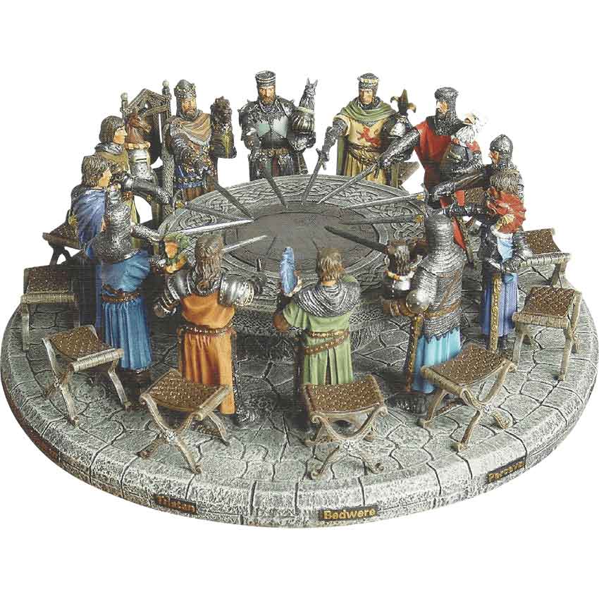 Hand Painted Knights Of The Round Table, Round Table Knight