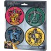 Harry Potter Houses 4 Piece Coaster Set