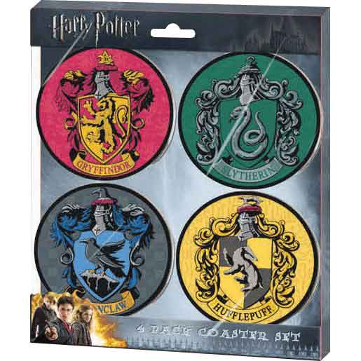 Harry Potter Houses 4 Piece Coaster Set