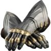 15th Century German Style Gauntlets with Brass