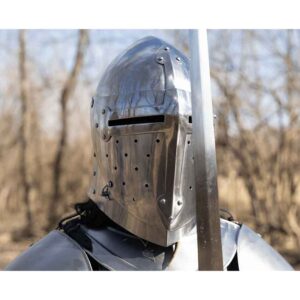 14th Century Sugar Loaf Visored Helmet