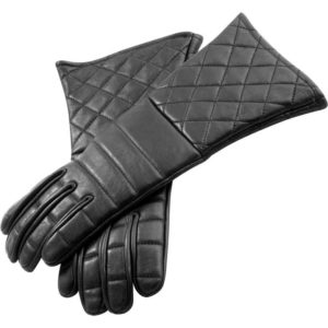 Black Leather Gauntlets