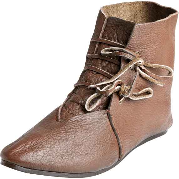 14th Century Laced Low Boots