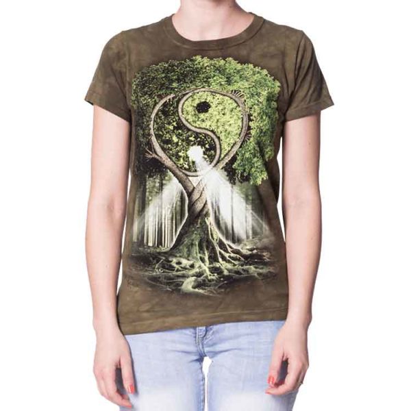 Womens Yin Yang Tree T-Shirt